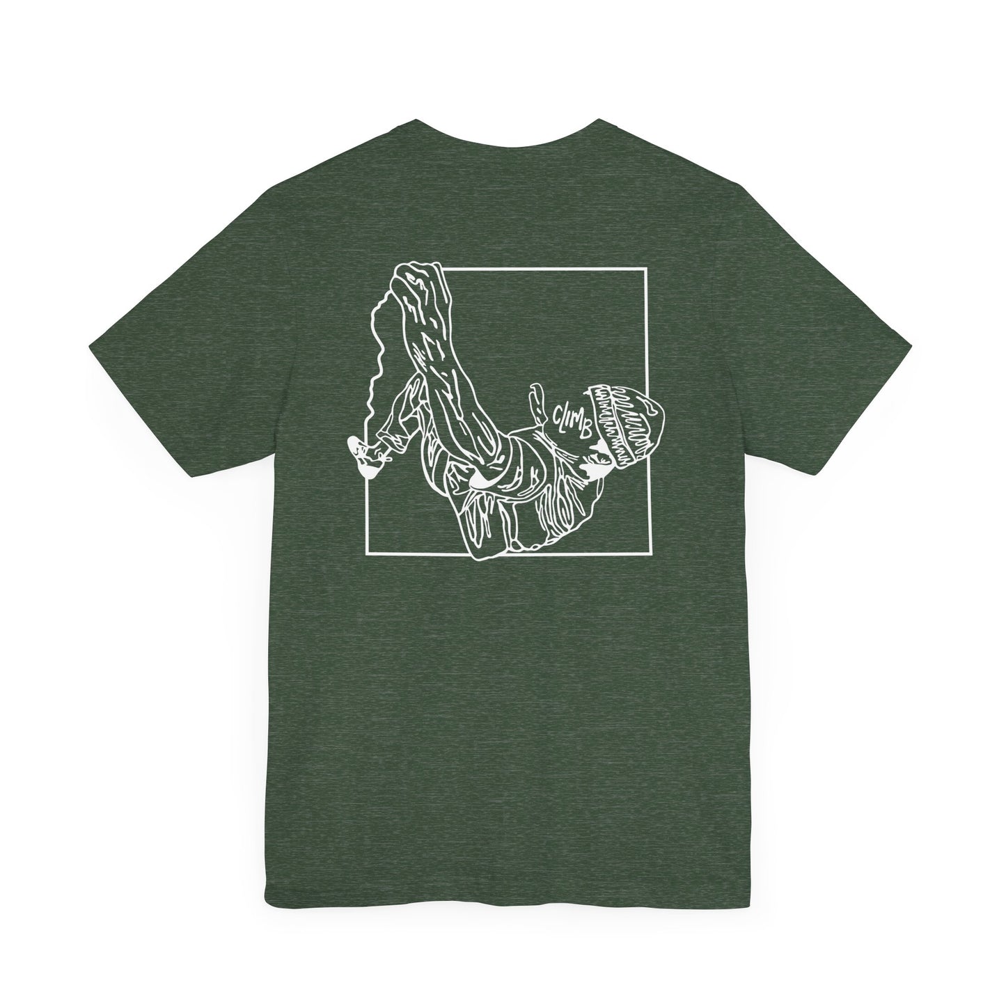 The Flow State | Minimalist Climber Line Art Tee | Modern Climbing & Bouldering Shirt
