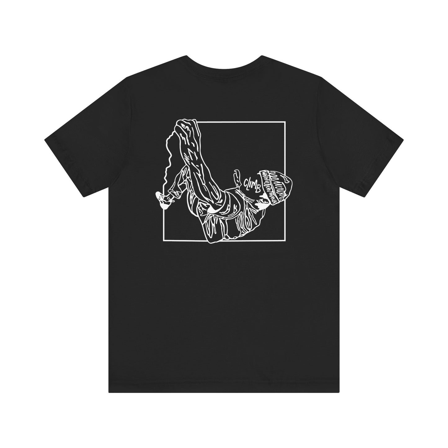 The Flow State | Minimalist Climber Line Art Tee | Modern Climbing & Bouldering Shirt