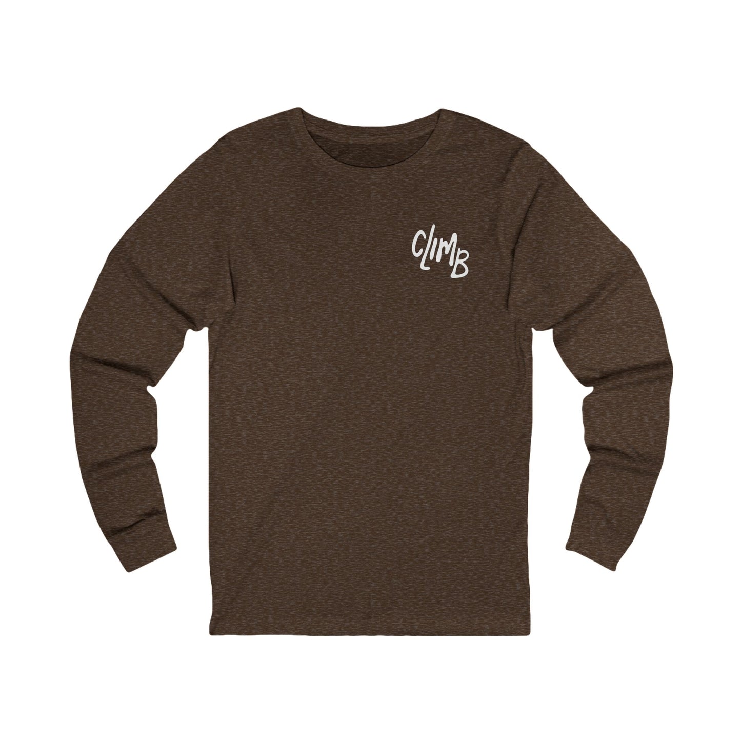 The Flow State | Minimalist Climber Line Art Long-Sleeve Tee | Modern Climbing & Bouldering Shirt