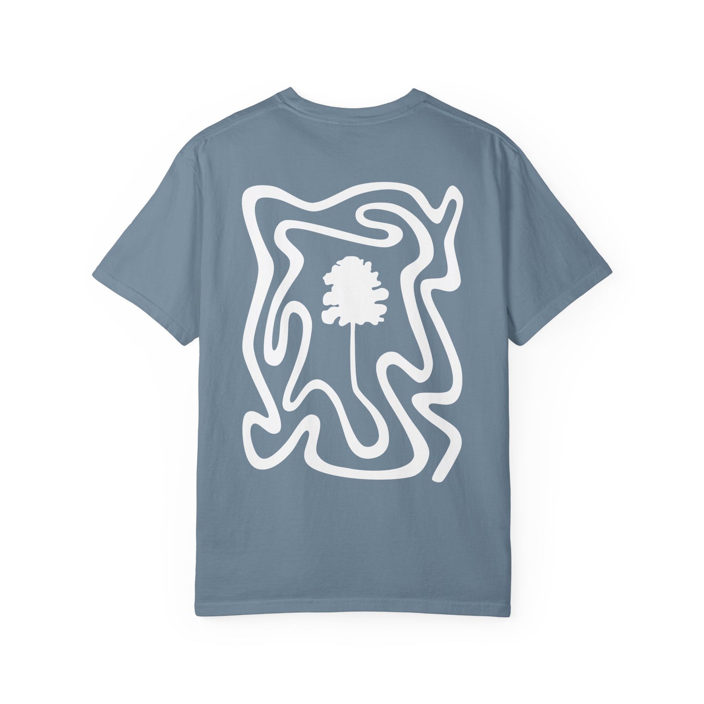 The Lone Pine | Minimalist Nature Line Art Tee | Outdoor-Inspired Design