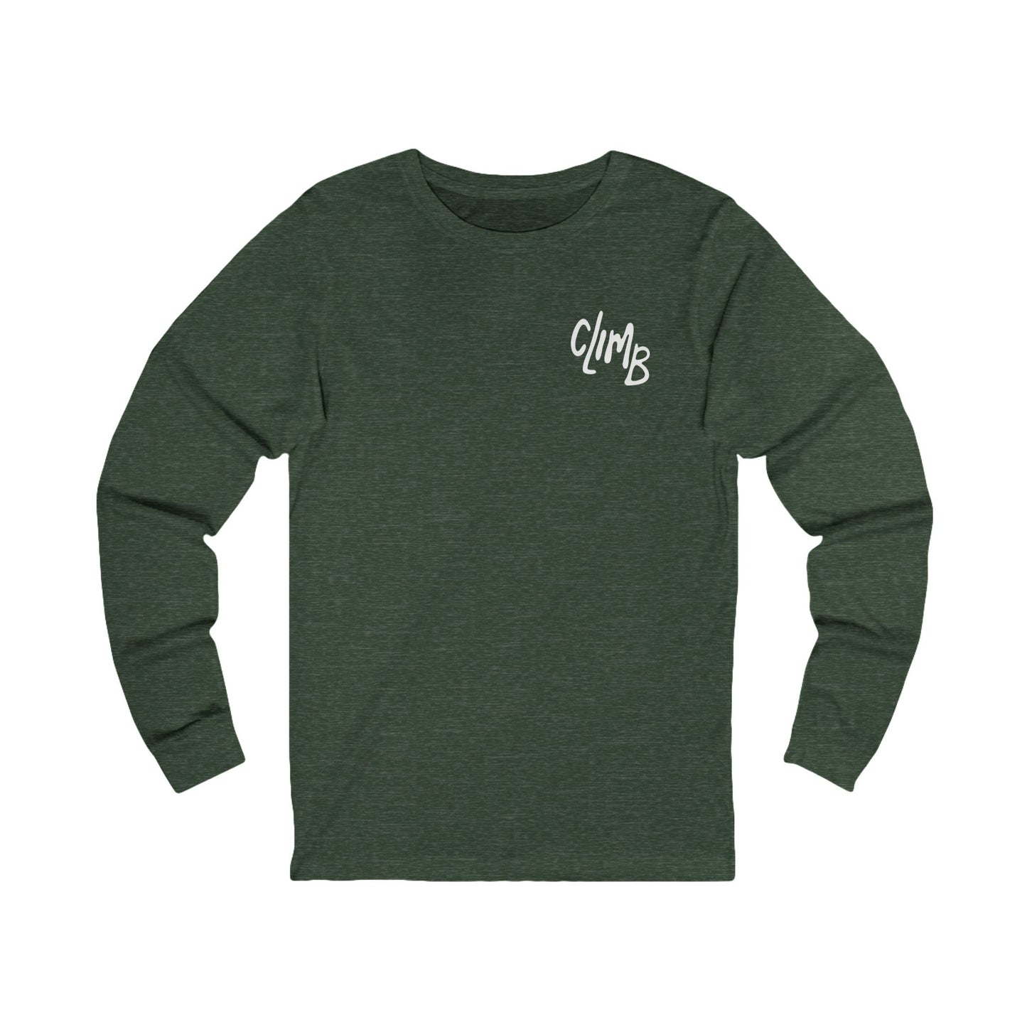 The Flow State | Minimalist Climber Line Art Long-Sleeve Tee | Modern Climbing & Bouldering Shirt