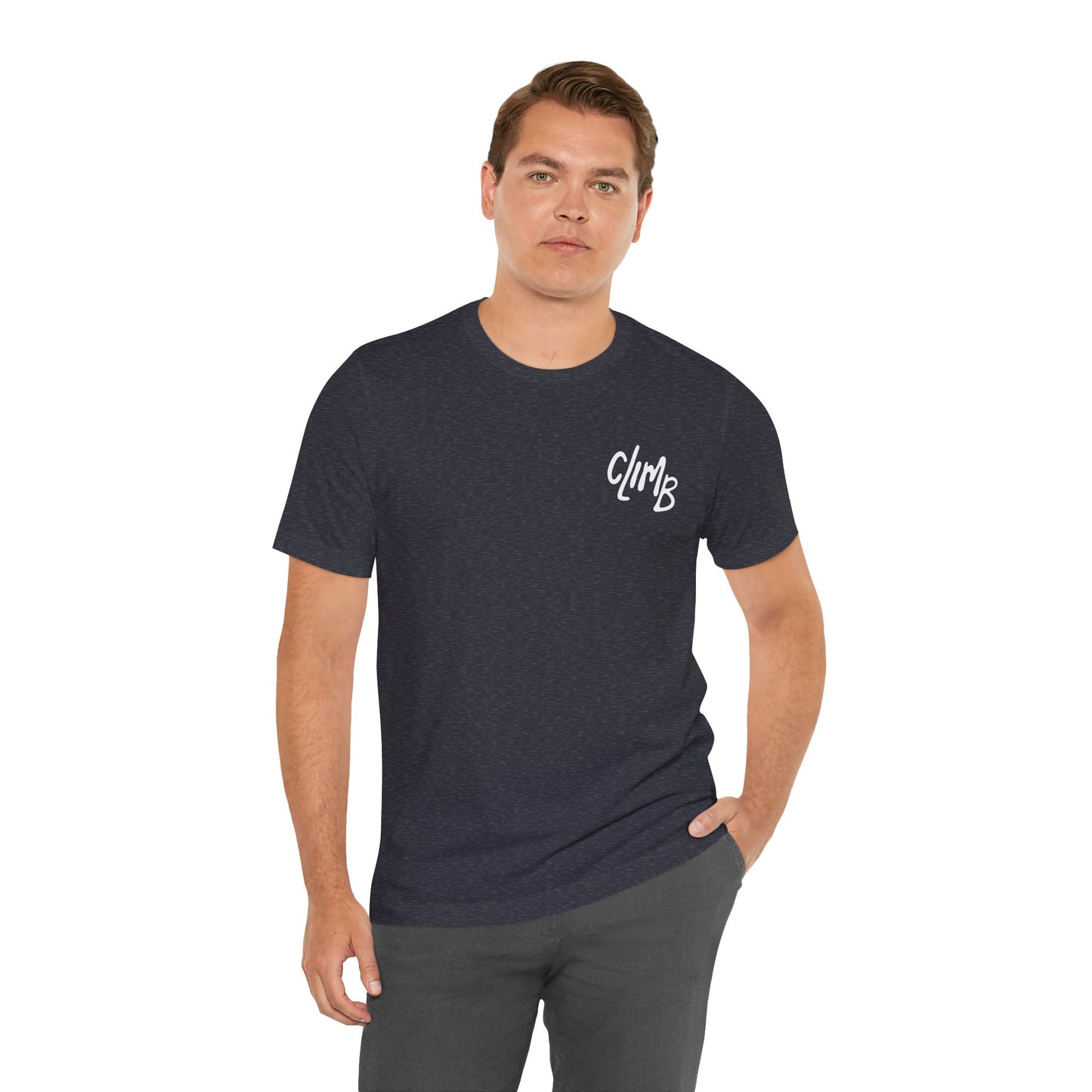 The Natural Flow State | Minimalist Climber Line Art Tee | Modern Climbing & Bouldering Shirt
