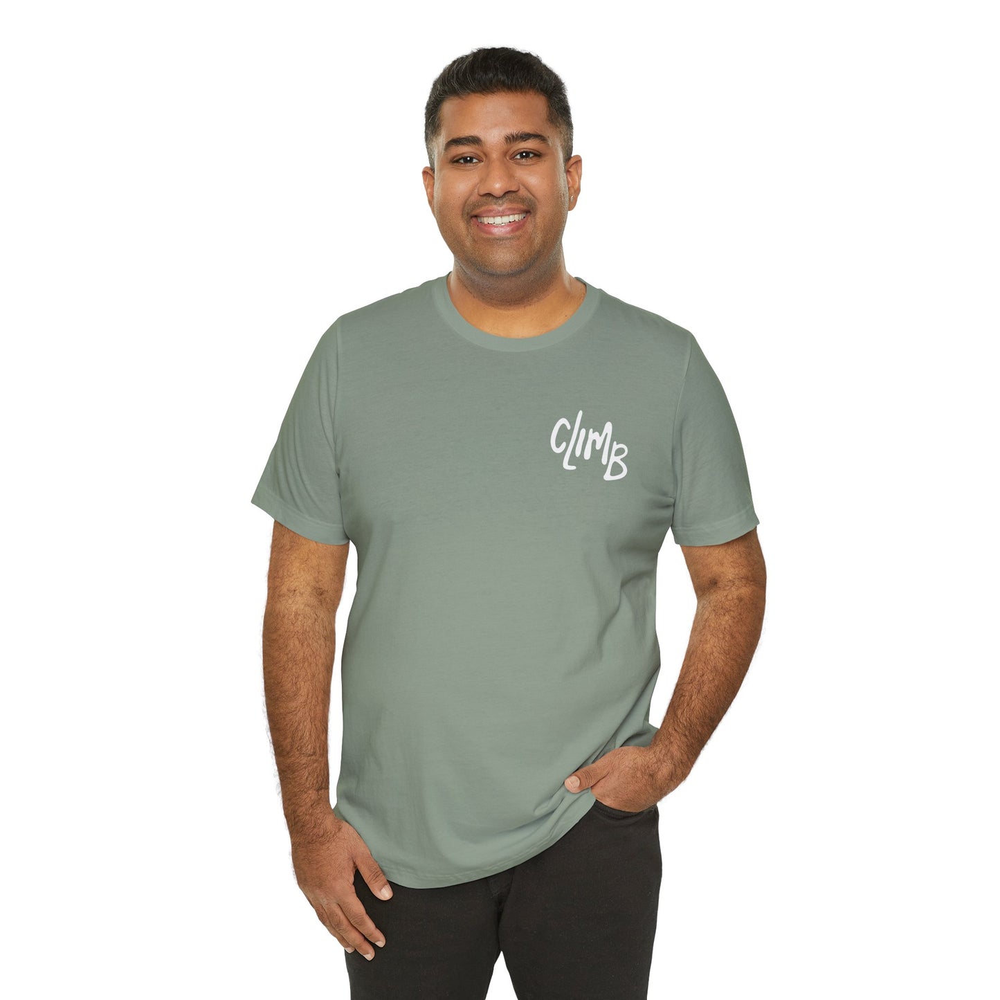 The Flow State | Minimalist Climber Line Art Tee | Modern Climbing & Bouldering Shirt