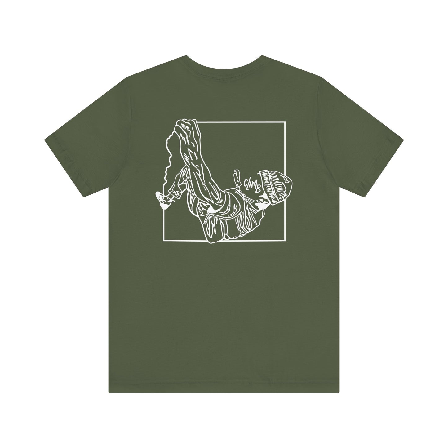 The Flow State | Minimalist Climber Line Art Tee | Modern Climbing & Bouldering Shirt