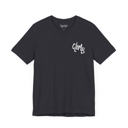 The Flow State | Minimalist Climber Line Art Tee | Modern Climbing & Bouldering Shirt