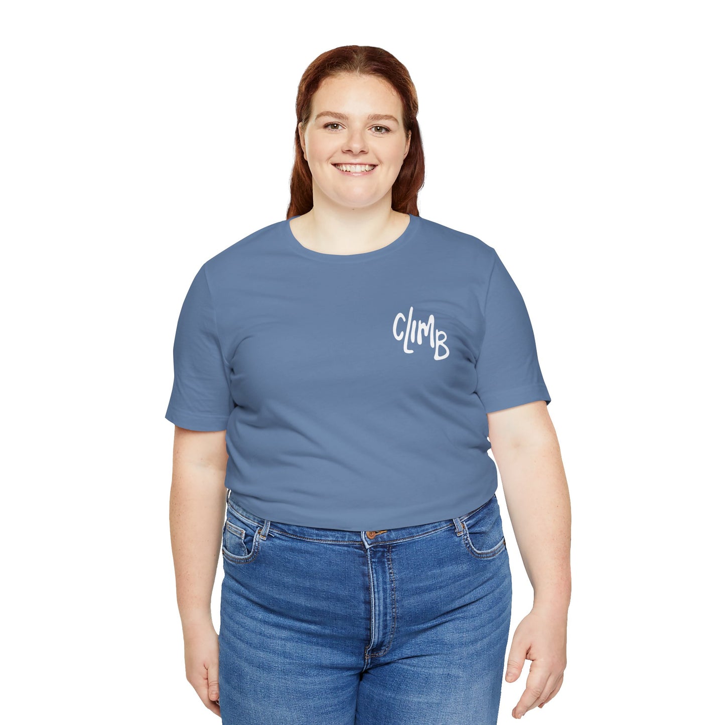 The Natural Flow State | Minimalist Climber Line Art Tee | Modern Climbing & Bouldering Shirt