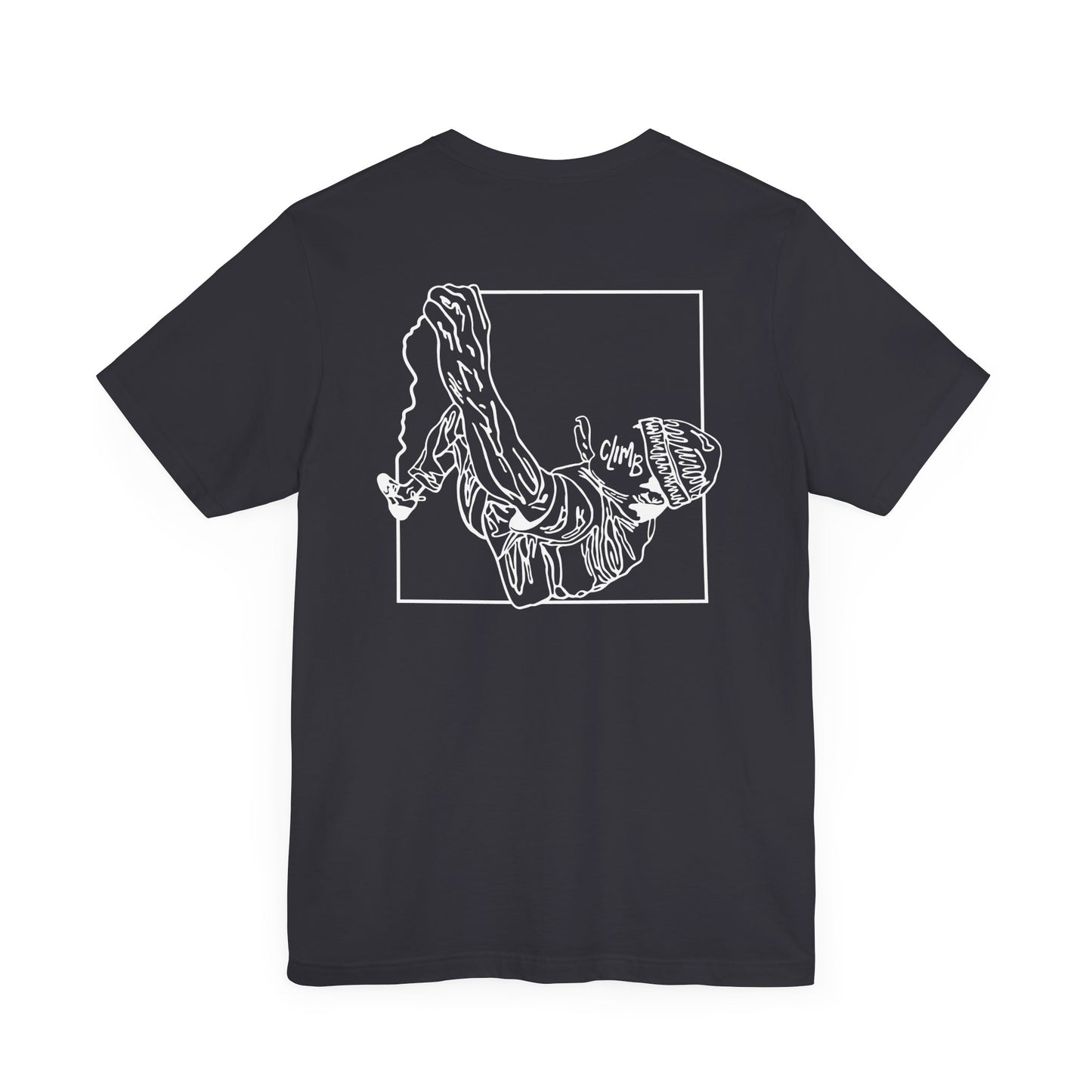 The Flow State | Minimalist Climber Line Art Tee | Modern Climbing & Bouldering Shirt
