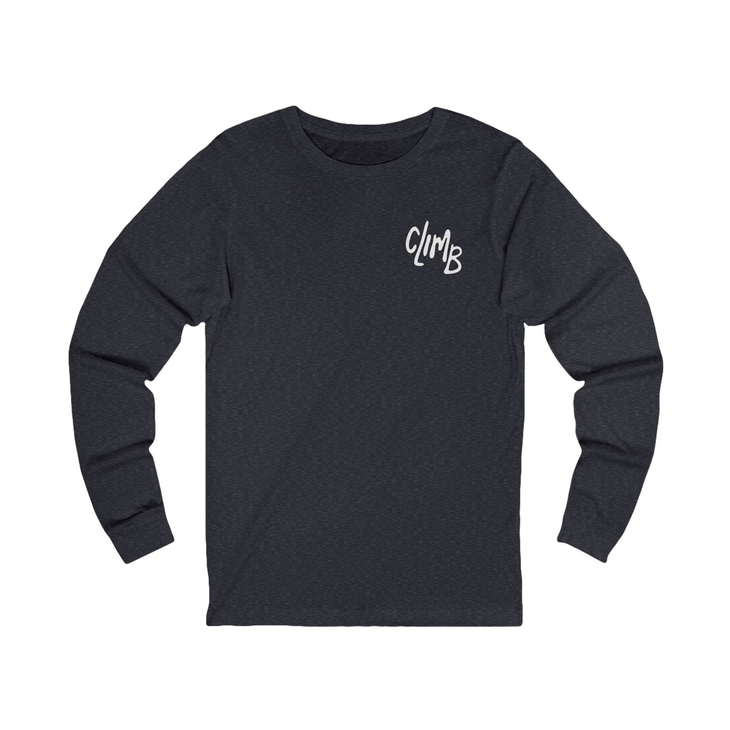 The Natural Flow State | Minimalist Climber Line Art Long-Sleeve Tee | Modern Climbing & Bouldering Shirt