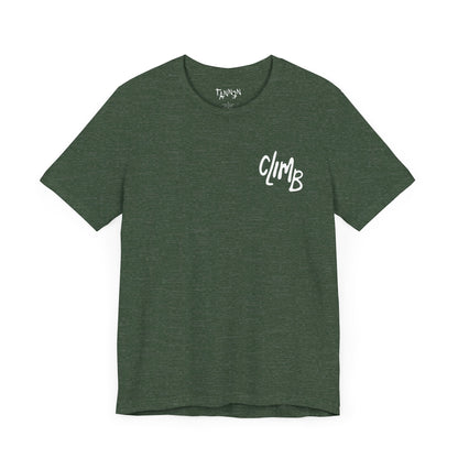 The Flow State | Minimalist Climber Line Art Tee | Modern Climbing & Bouldering Shirt