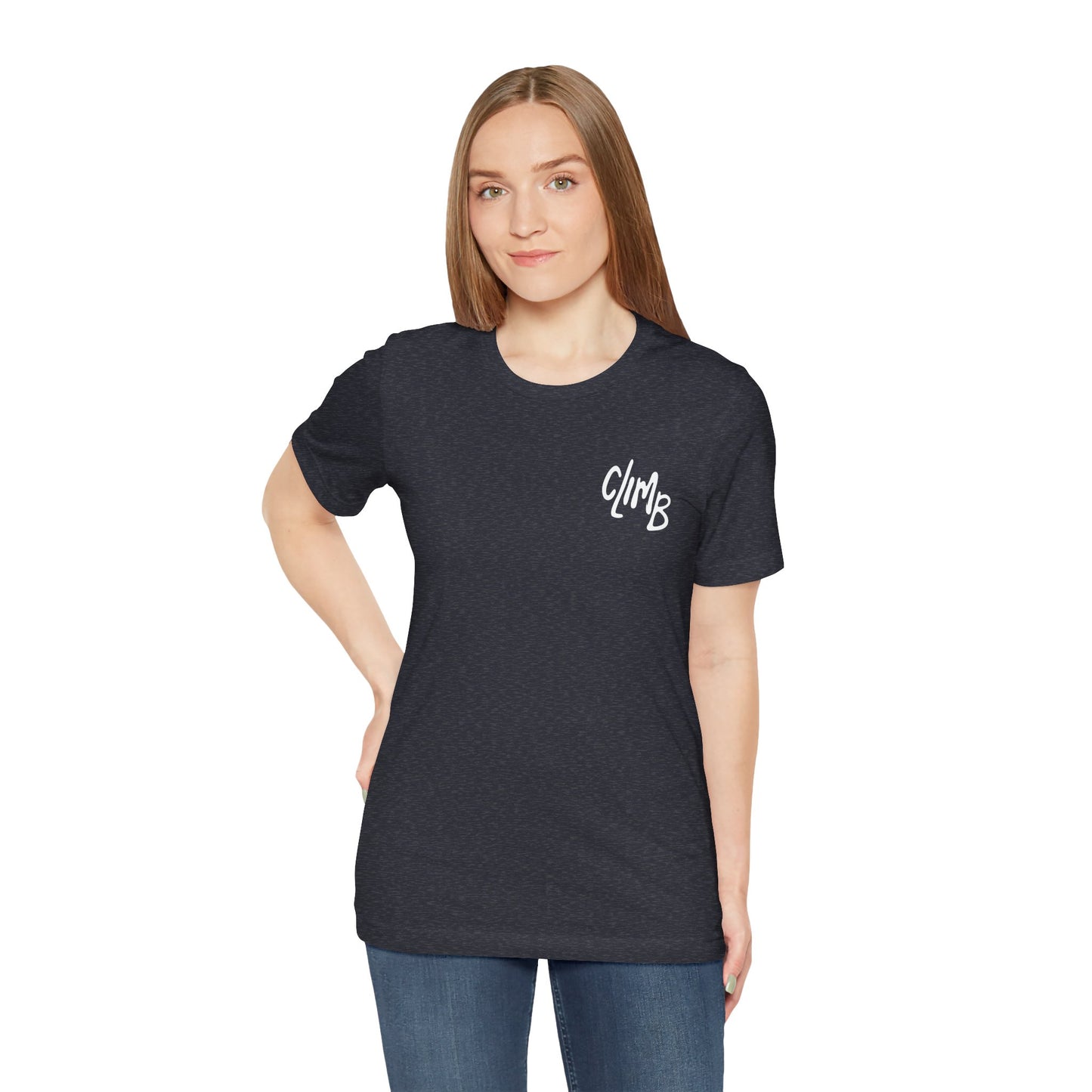 The Flow State | Minimalist Climber Line Art Tee | Modern Climbing & Bouldering Shirt